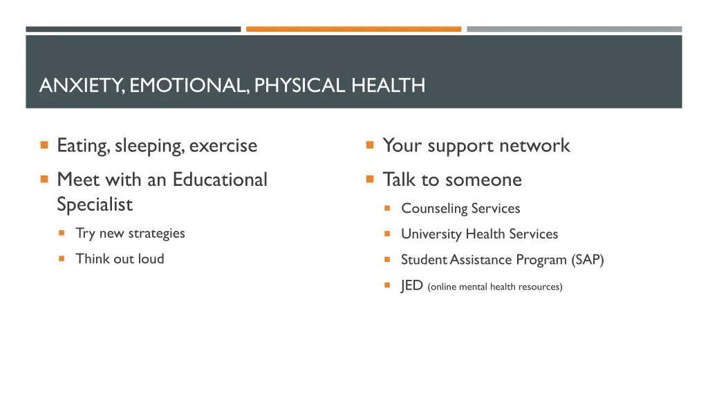 anxiety emotional physical health