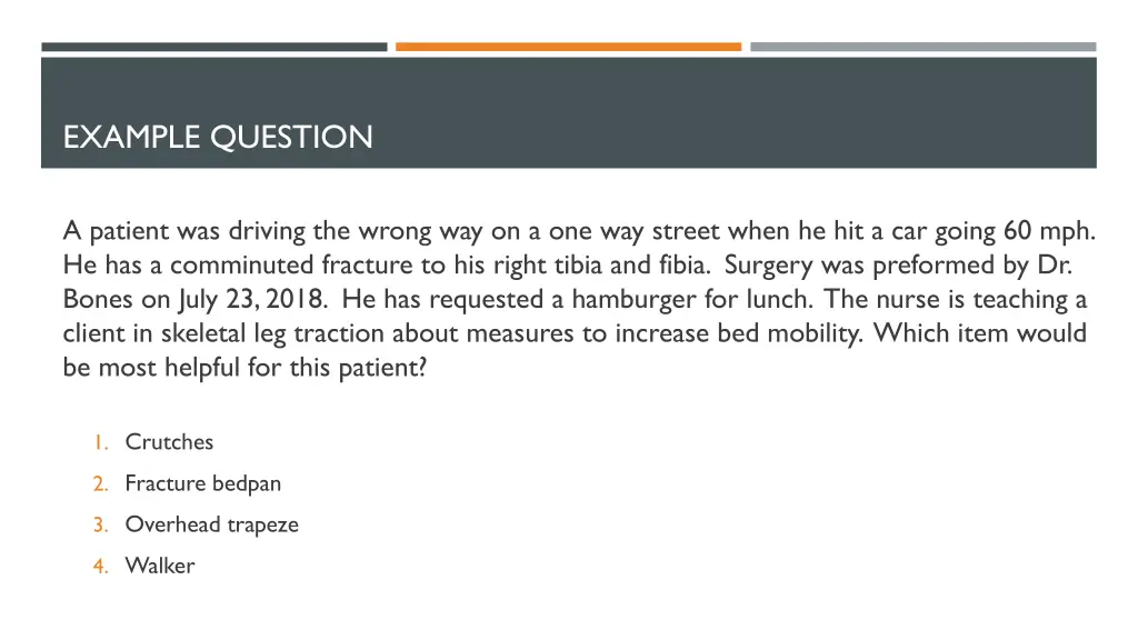example question 1