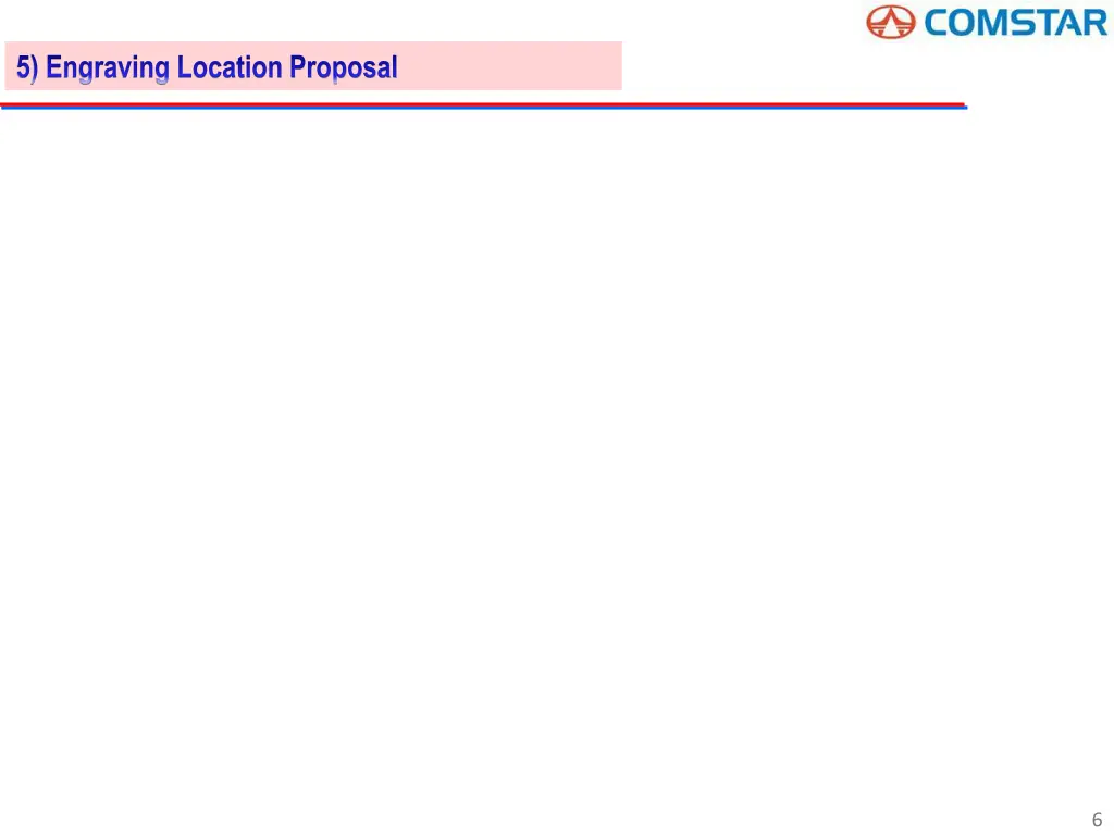 5 engraving location proposal