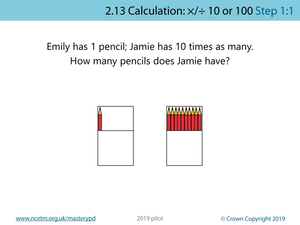 emily has 1 pencil jamie has 10 times as many