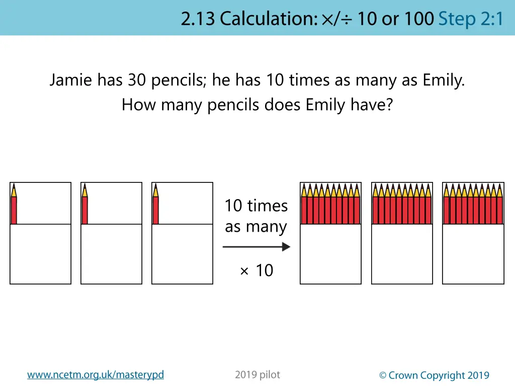 jamie has 30 pencils he has 10 times as many