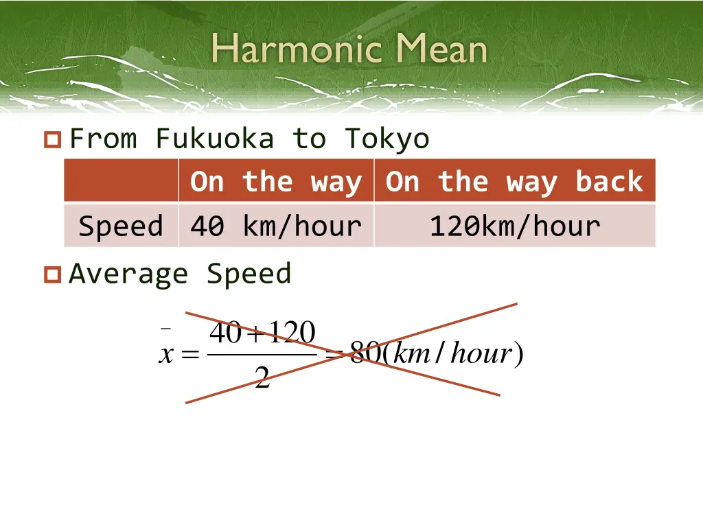 harmonic mean