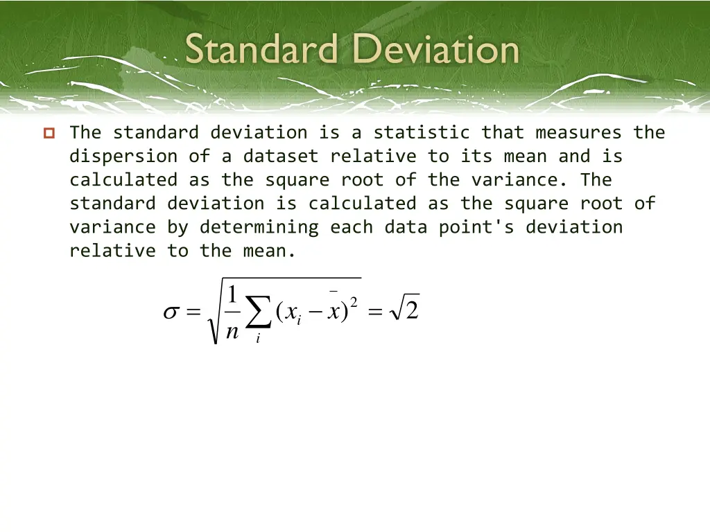 standard deviation 1