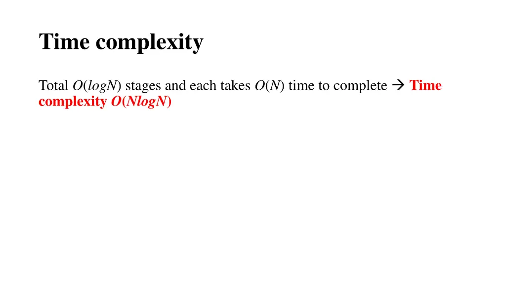 time complexity
