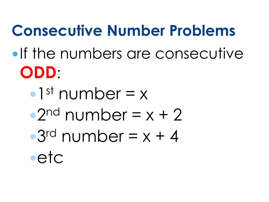 consecutive number problems if the numbers 1