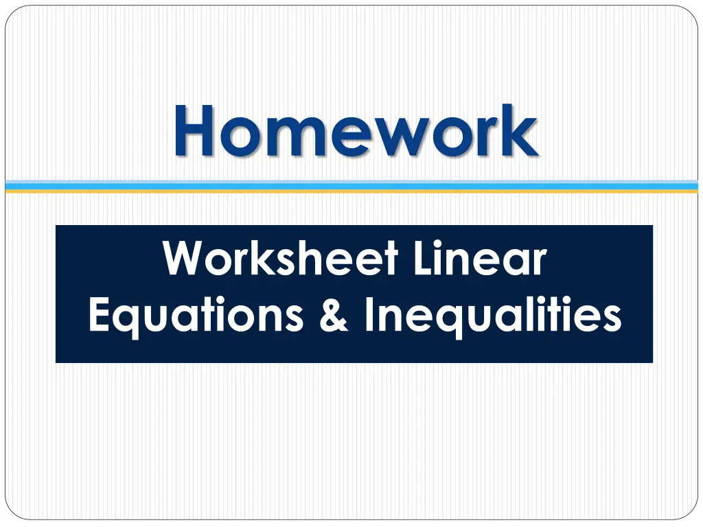 homework