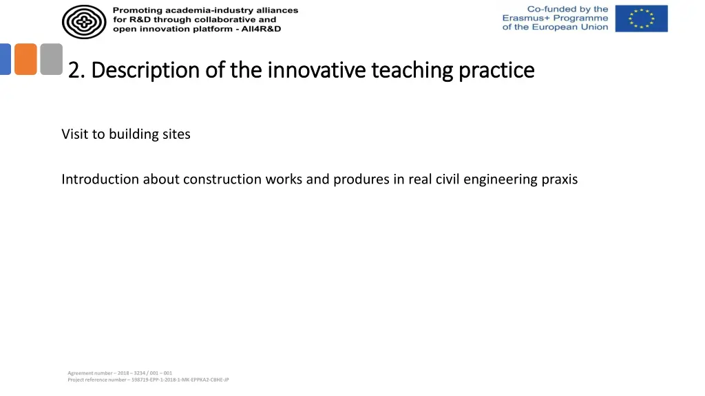 2 description of the innovative teaching practice