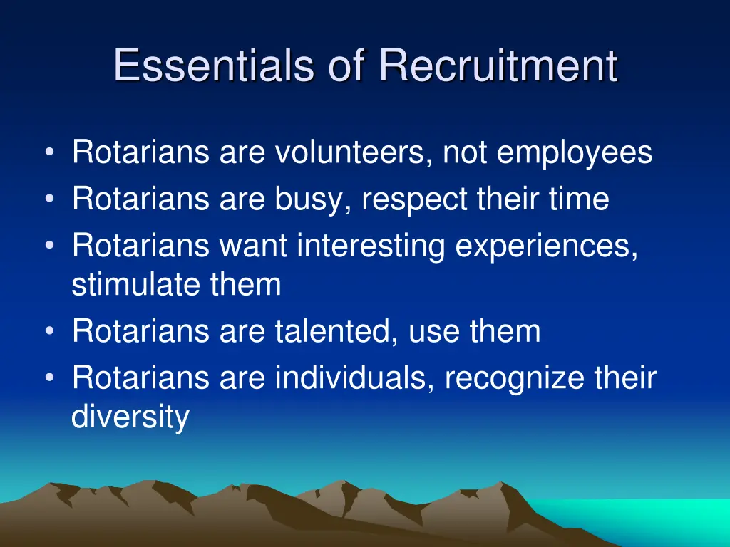 essentials of recruitment