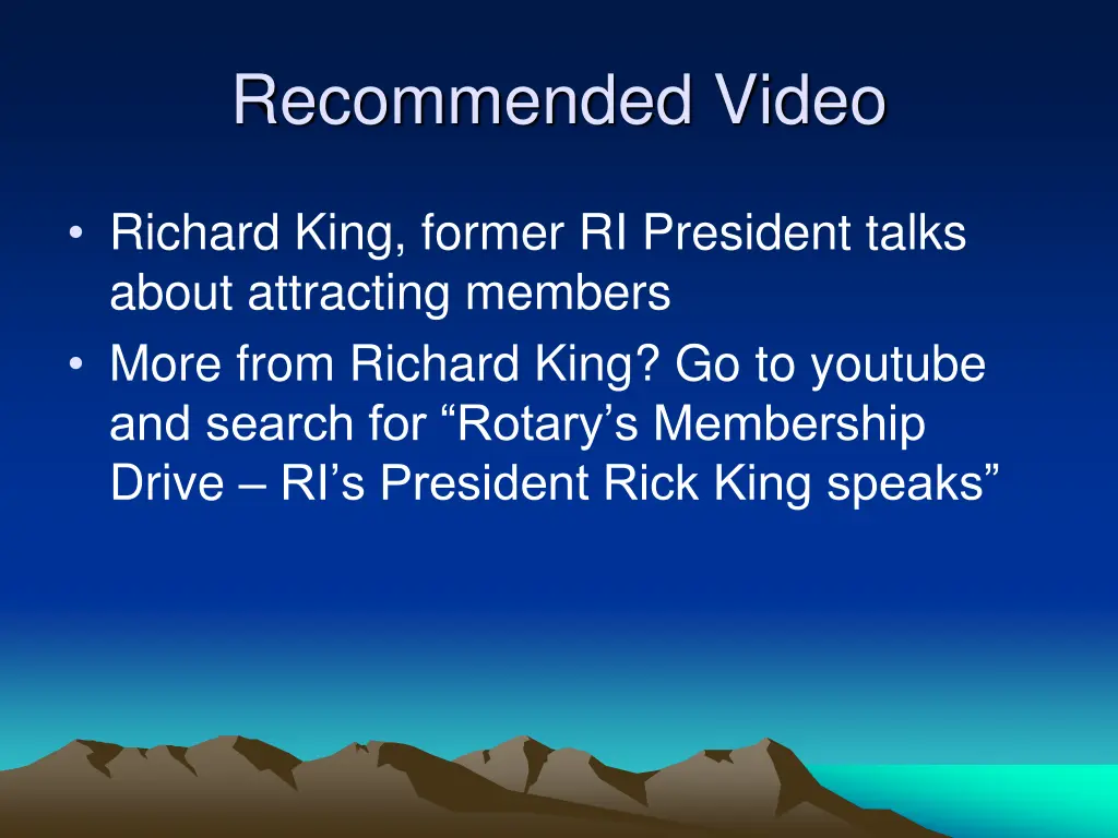 recommended video