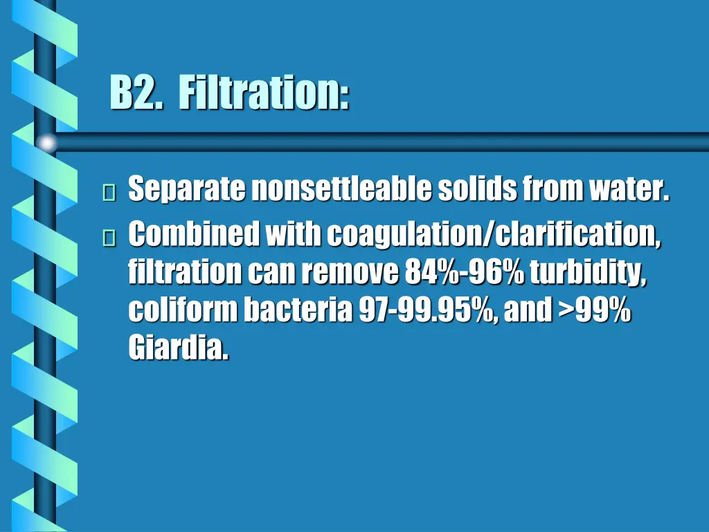 b2 filtration