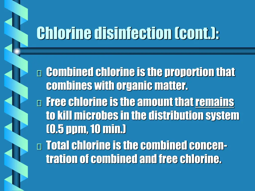 chlorine disinfection cont