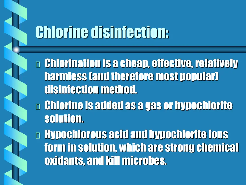chlorine disinfection