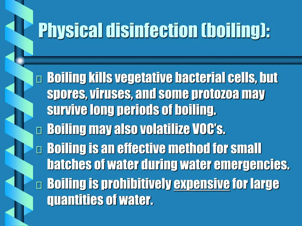 physical disinfection boiling