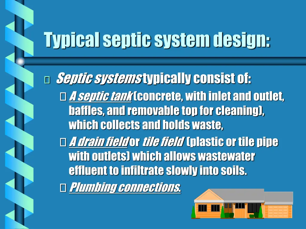 typical septic system design
