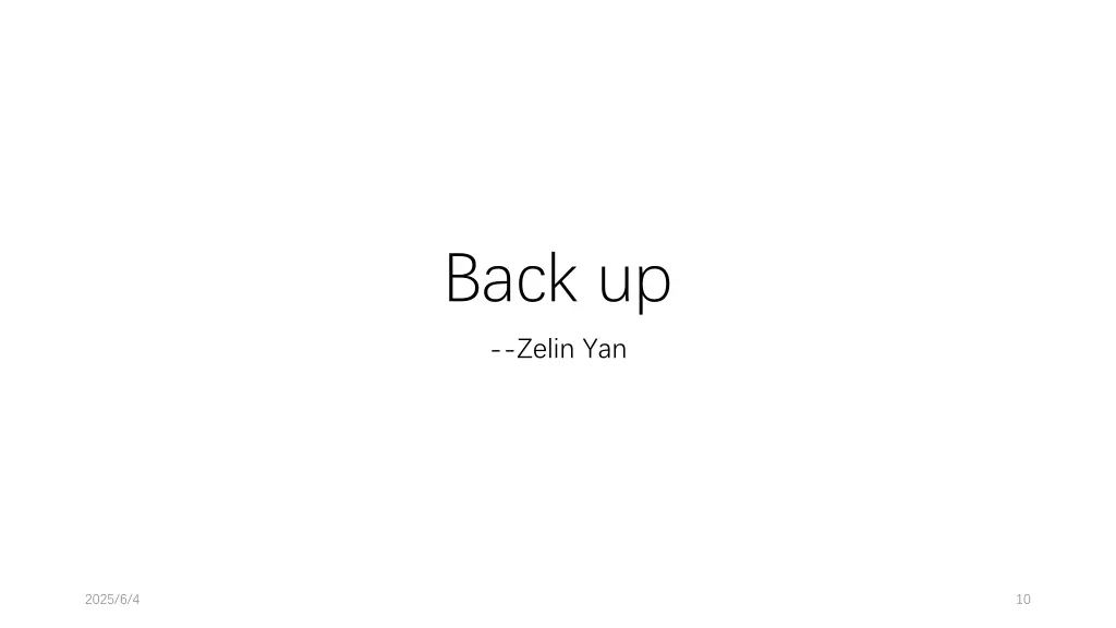 back up