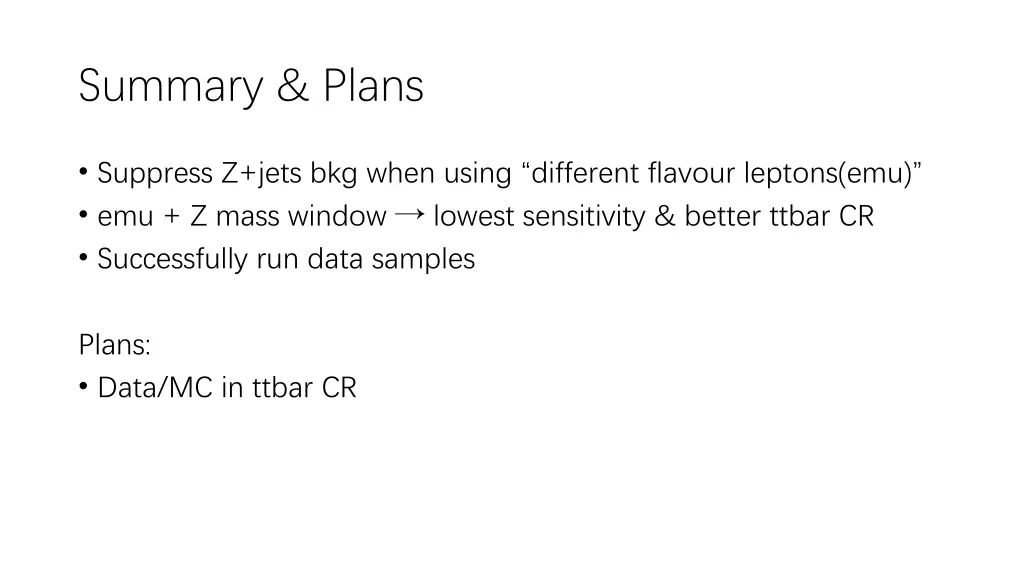 summary plans