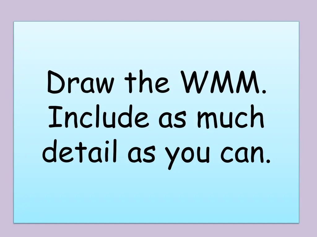 draw the wmm include as much detail as you can