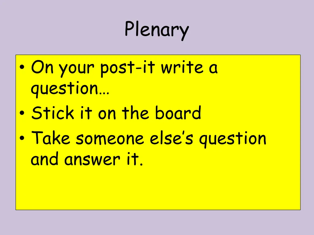 plenary