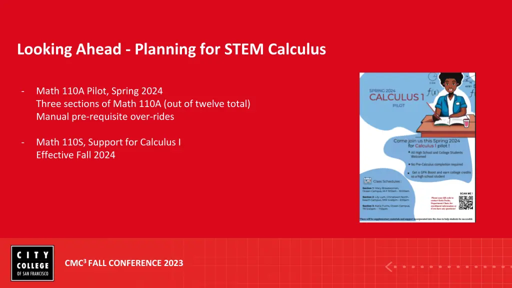 looking ahead planning for stem calculus 1