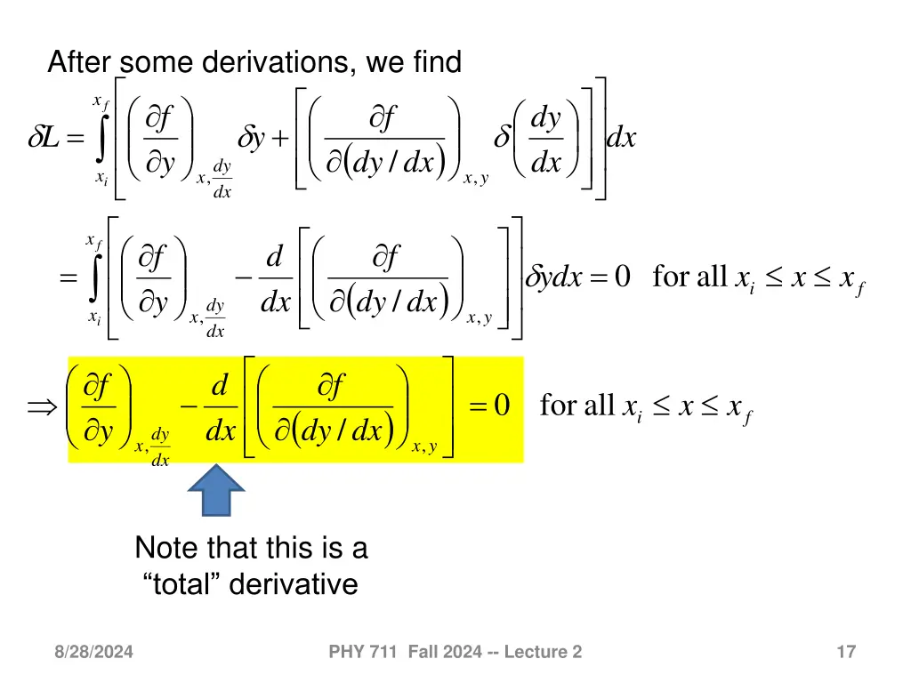 after some derivations we find