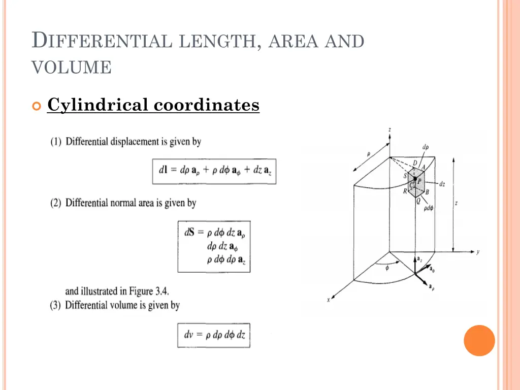 d ifferential length area and volume 1