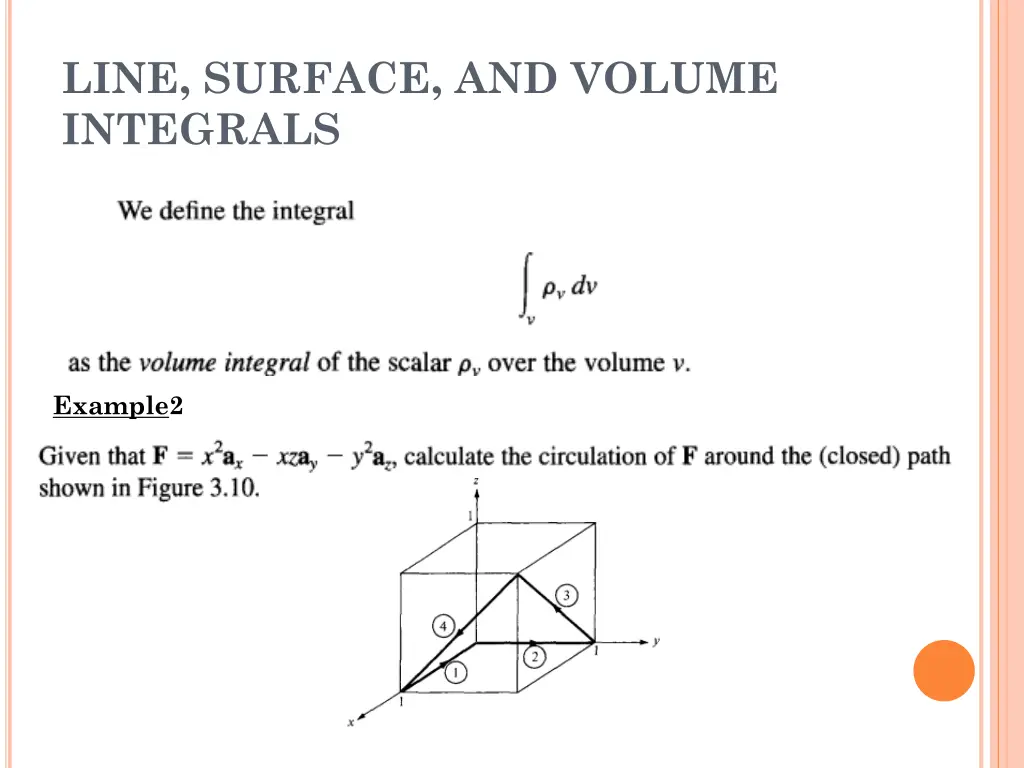 line surface and volume integrals 2