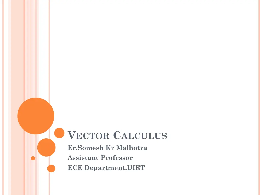 v ector c alculus er somesh kr malhotra assistant