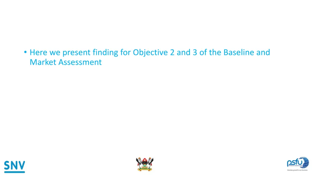 here we present finding for objective