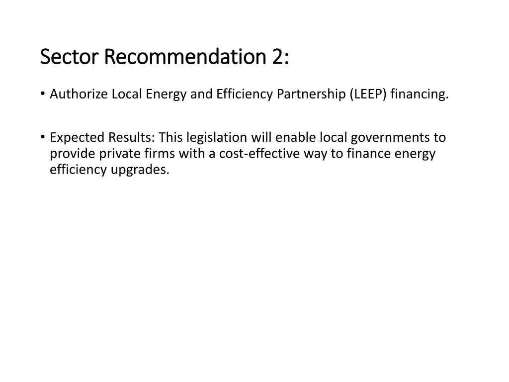 sector recommendation 2 sector recommendation 2