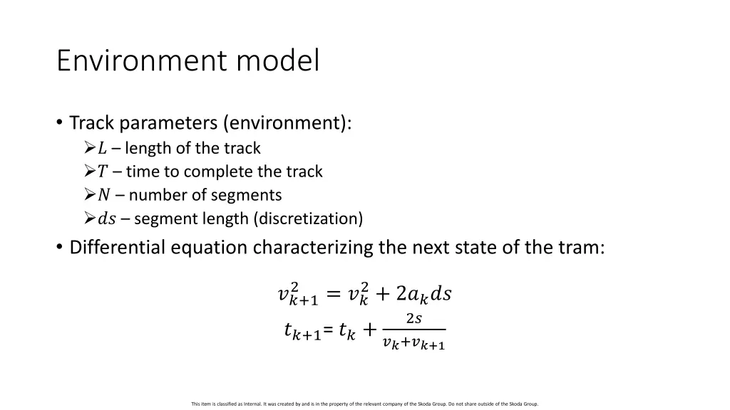 environment model