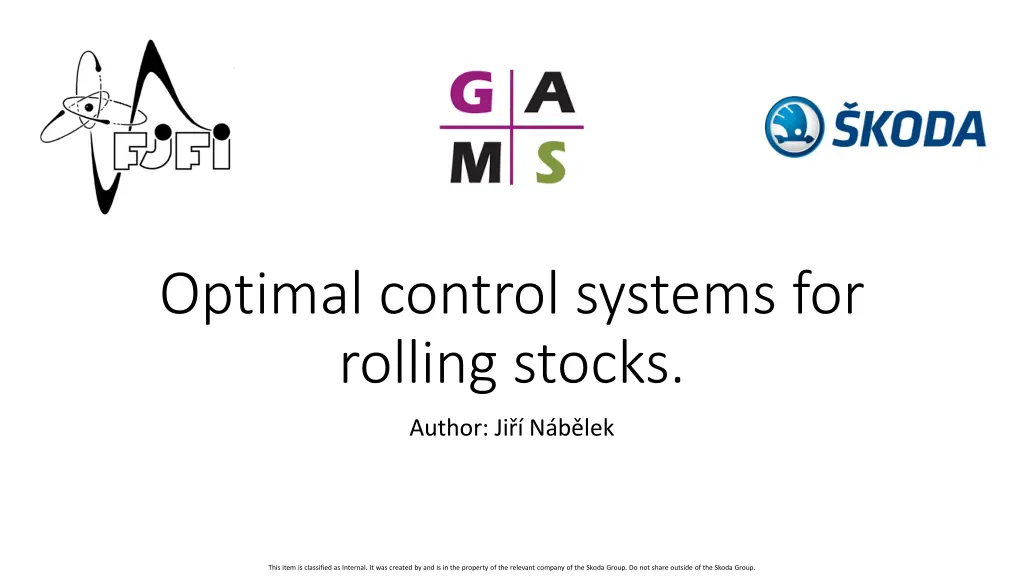 optimal control systems for rolling stocks