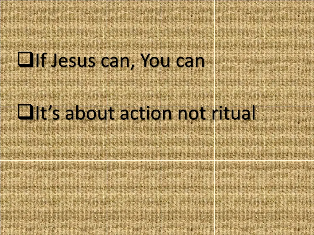 if jesus can you can 1