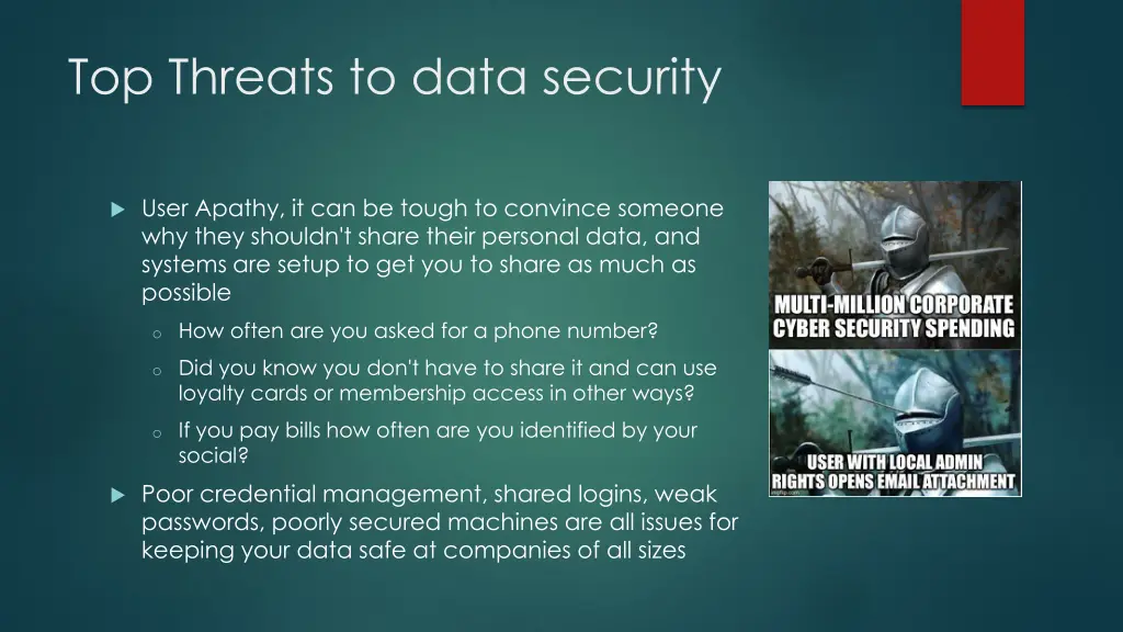 top threats to data security