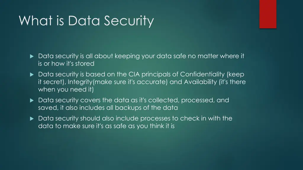 what is data security