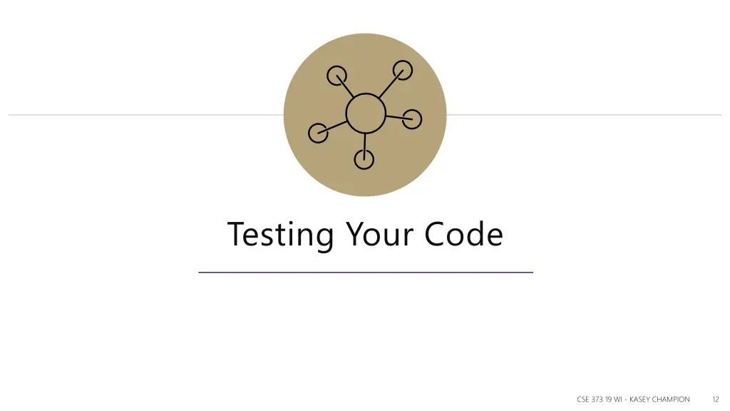 testing your code