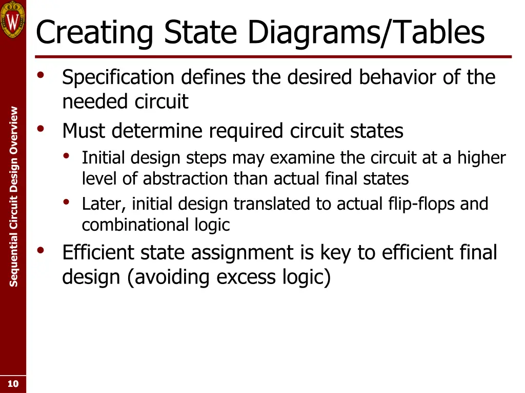 creating state diagrams tables specification