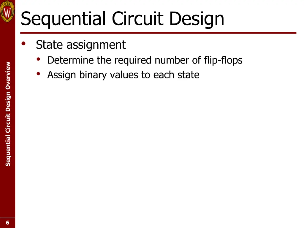 sequential circuit design state assignment