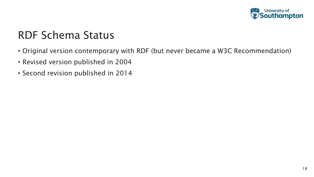 rdf schema status