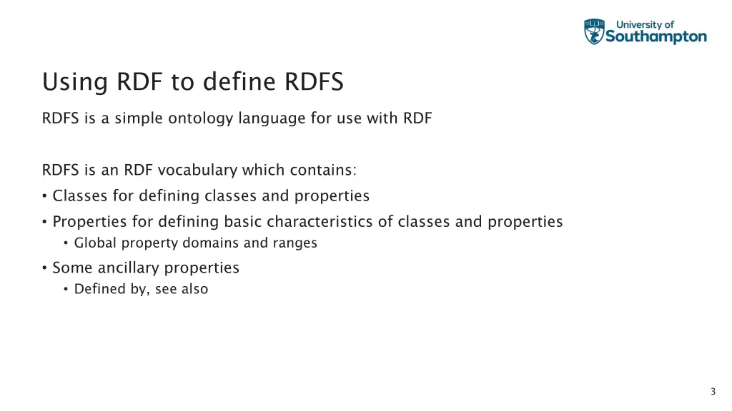 using rdf to define rdfs