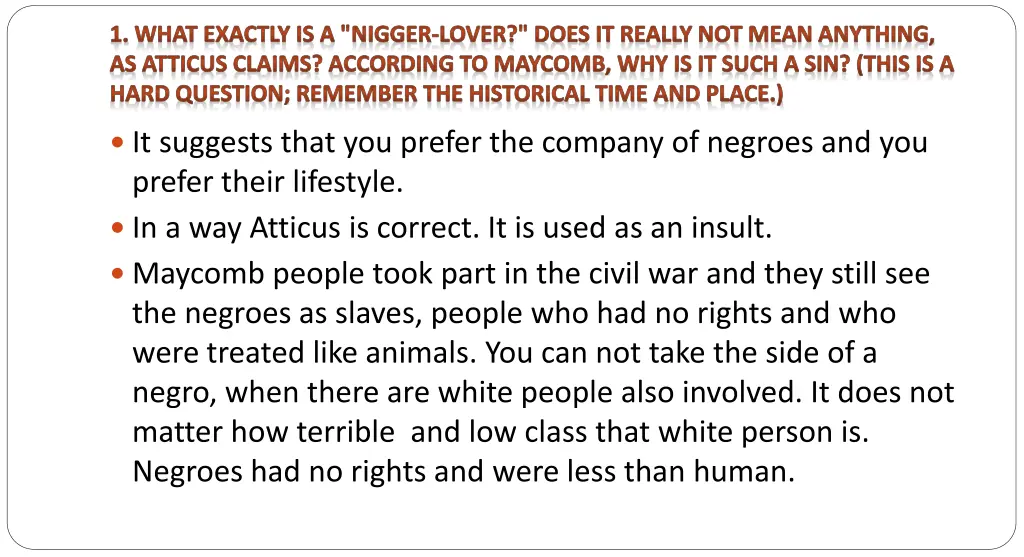 1 what exactly is a nigger lover does it really