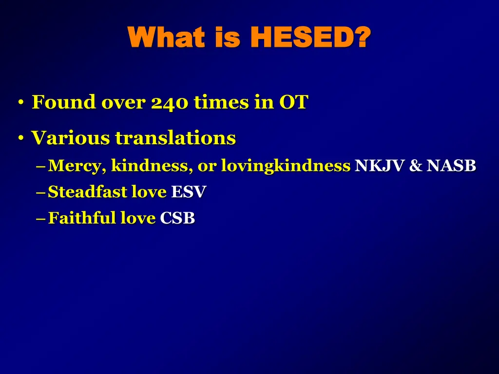 what is hesed what is hesed