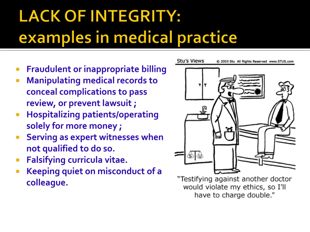fraudulent or inappropriate billing manipulating