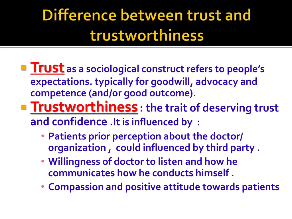 trust as a sociological construct refers