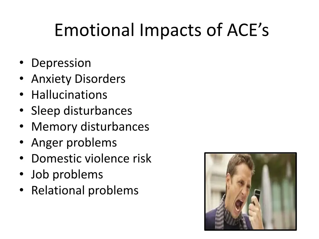 emotional impacts of ace s
