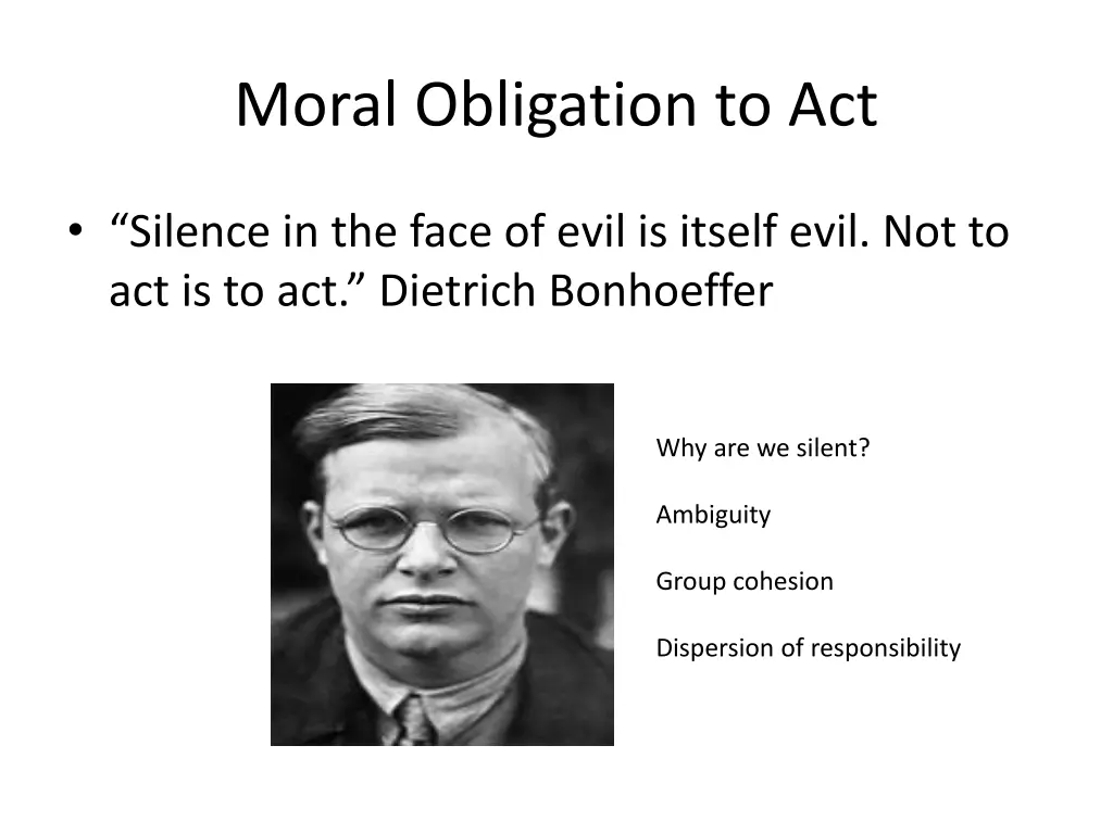 moral obligation to act