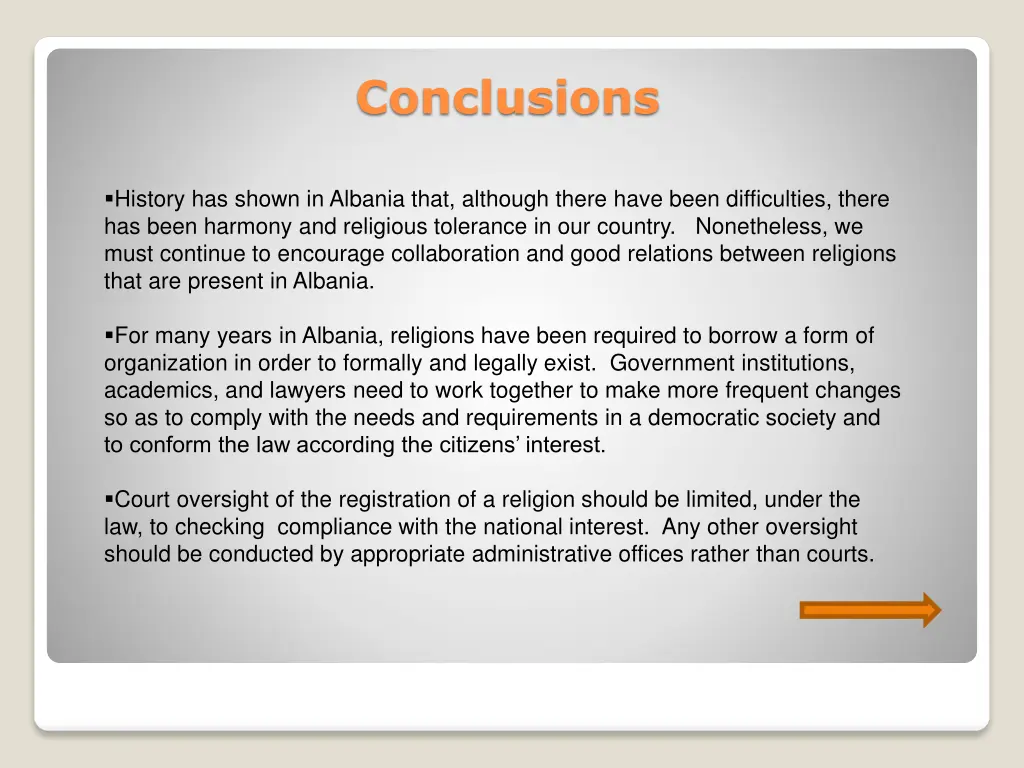 conclusions