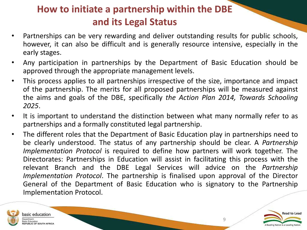 how to initiate a partnership within