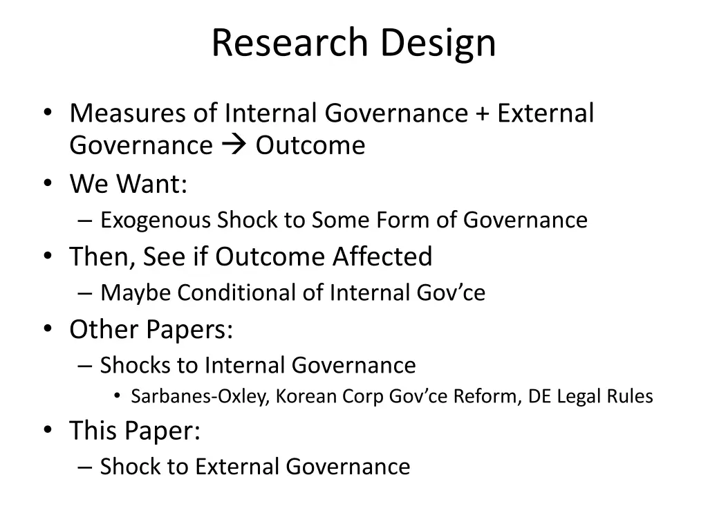 research design