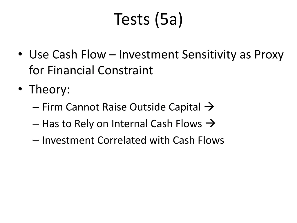 tests 5a