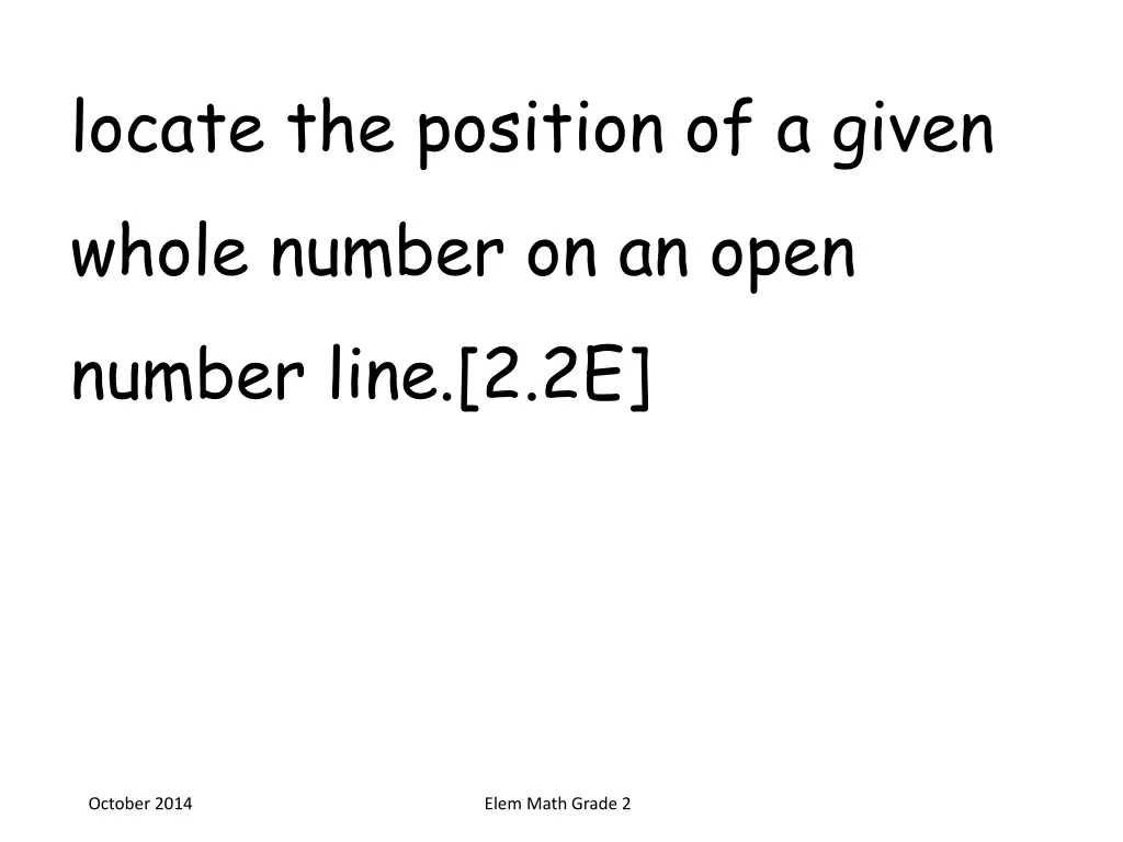 locate the position of a given whole number